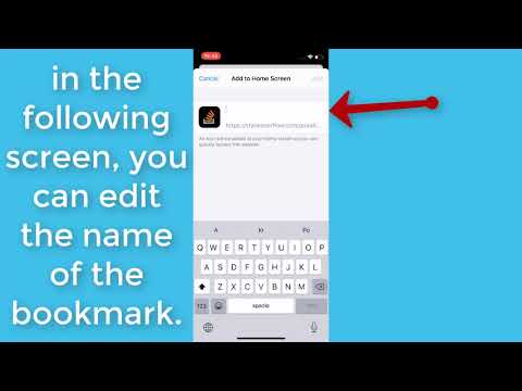 How to Add Bookmarks to your iPhone Home Screen