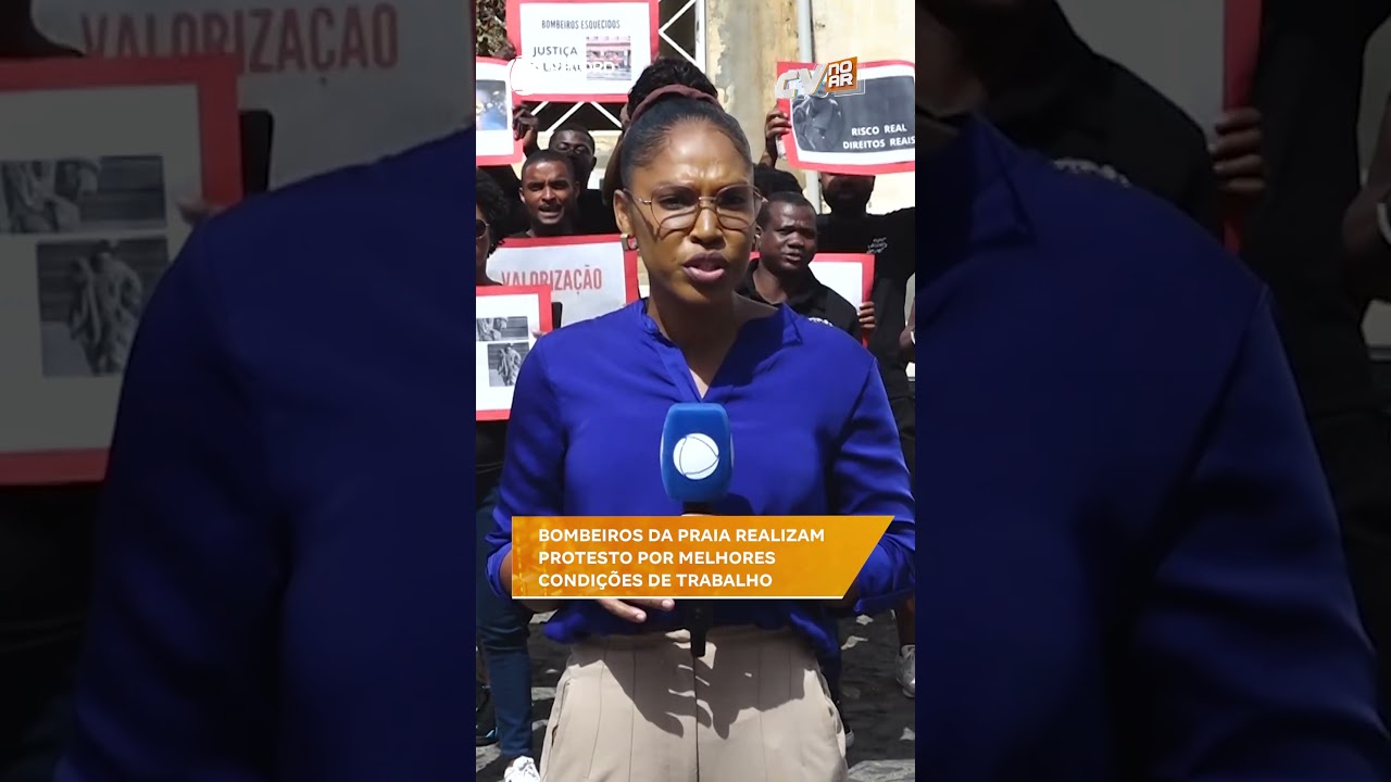 Bombeiros da Praia realizam protesto por melhores condições de trabalho