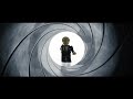 James bond 007 gun barrel opening  in lego