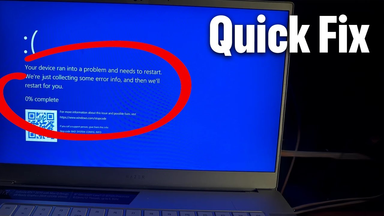 How To Fix Blue Screen Critical Process Died On Windows 10 & 11 - YouTube