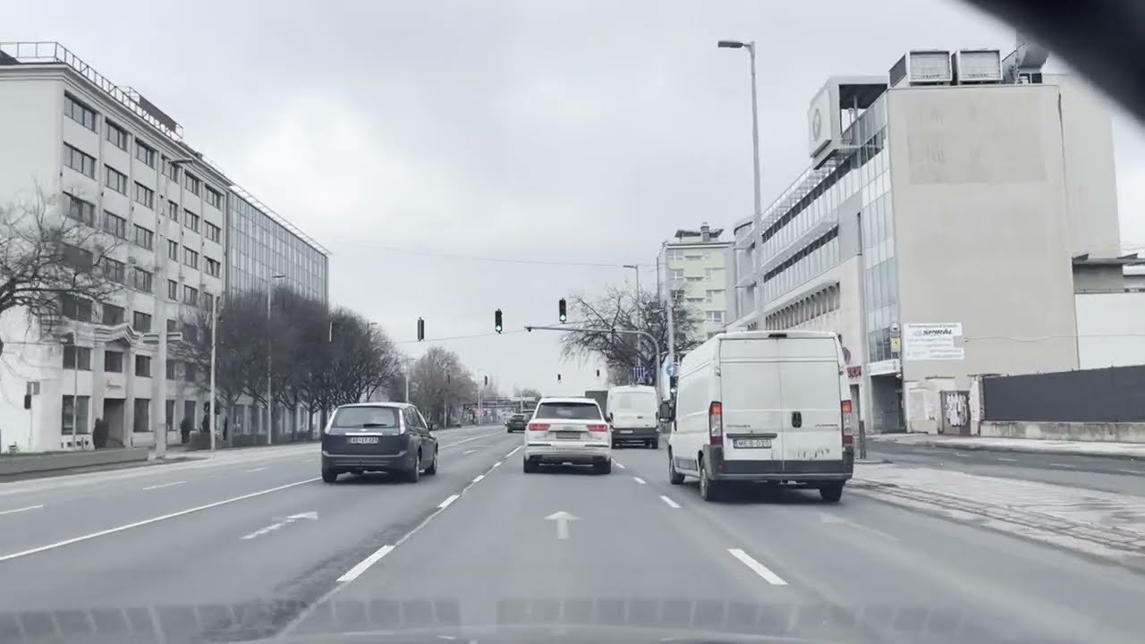 Driving in Budapest🇭🇺: Törökvész - Óbuda ÚJLAK - Angyalföld - Váci út - M0