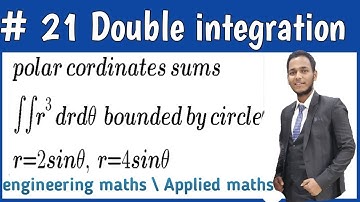 #21 Double Integration : Evaluation Of Double Integration Polar Coordinates Hindi By Vivek Lodh