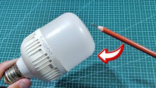 Just Take a Common Pencil and Fix All the Led Lamps in Your Home! How to Fix the Led 220V at Home