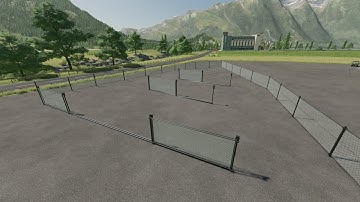 FS22 Chain Link Fence With Gates Farming Simulator 22 Mods