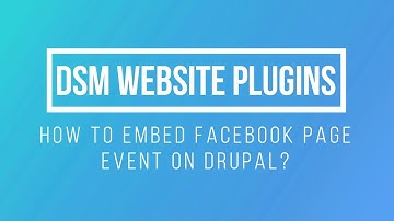 How To Embed Facebook Page Event (One Event) On Drupal?