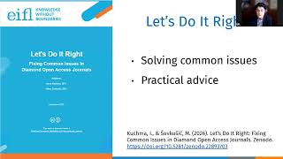 Good Practice in Action: A Toolkit for Diamond OA Journals