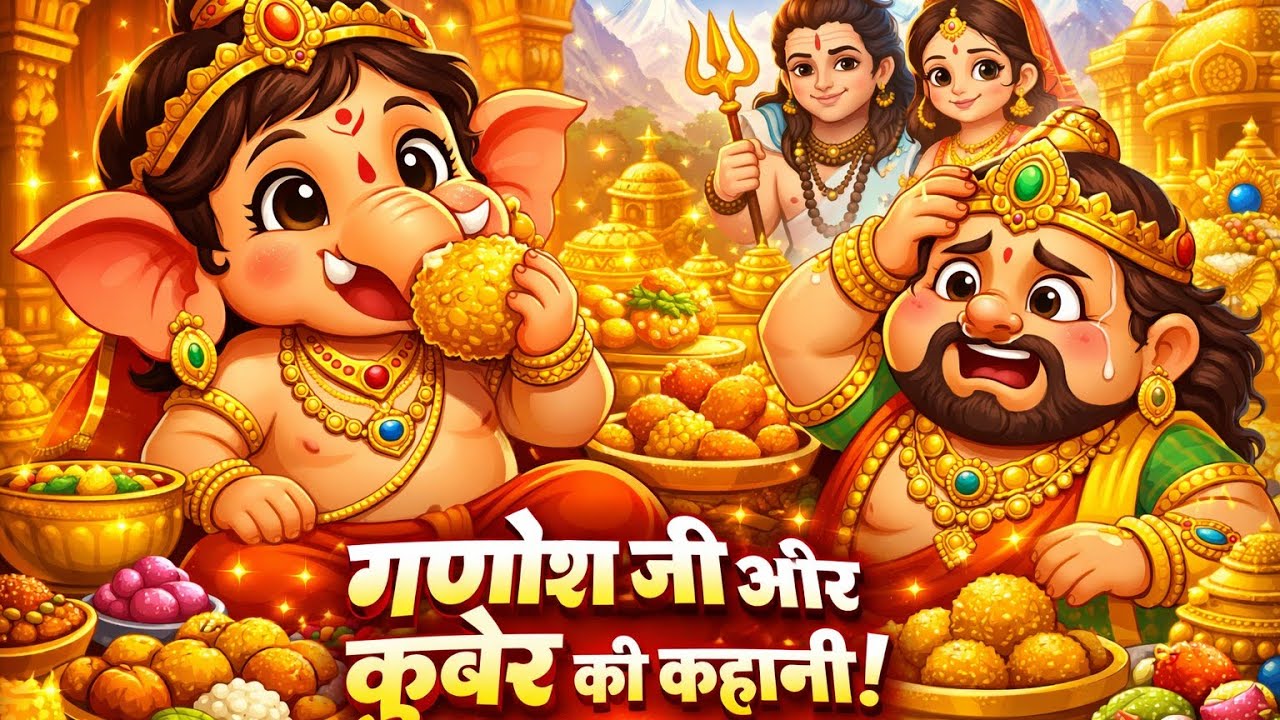 श्री गजानन क्यों खाना चाहते है कुबेर देव को ? |Vighnaharta Ganesh | Jai Shree Ganesh | HDvideo