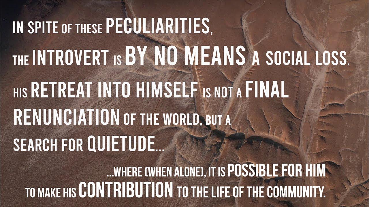 Introverts How Carl Jung Originally Described an 'Introverted