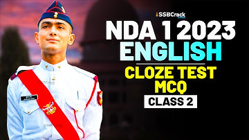 NDA 1 2023 Exam English 100 Days Crash Course - Cloze Test - Class 2