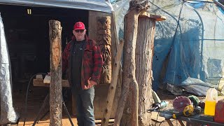 Lets make it 3 in a row, Greenman chainsaw power carving.