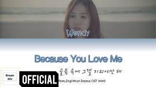 WENDY(웬디)  슬픈 속에 그댈 지워야만 해(Because I Love You) OST Color Coded Lyrics