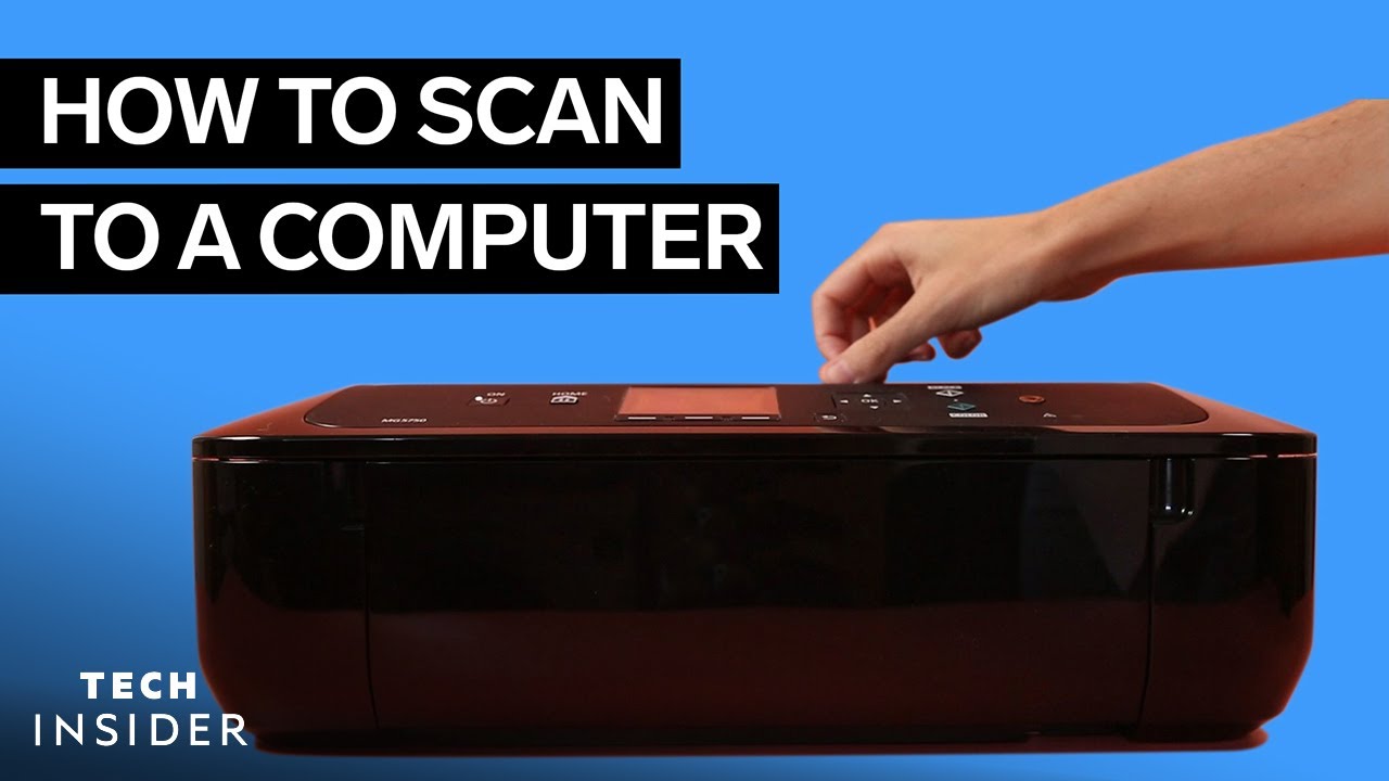 How To Scan A Document To Your Computer