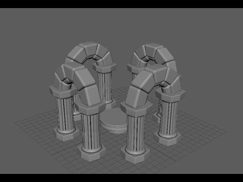 Modelling : Monolithic gate - YouTube