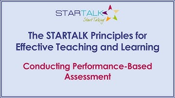 Conducting Performance-Based Assessment