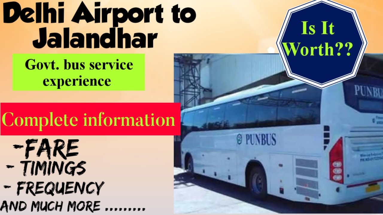 Bus From Delhi Airport To Jalandhar Bus Service By Punjab Government bus-from-delhi-airport-to-jalandhar-bus-service-by-punjab-government