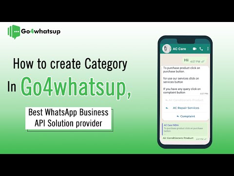 How to create Category In Go4whatsup, Best WhatsApp Business API Solution provider