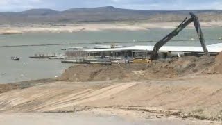 Water levels drop historically low at Elephant Butte exposing 50-year-old debris and artifacts
