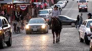 Ole Colonel Jackie - riding in traffic 3 - Valley View Ranch