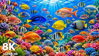 The Best Aquarium 8K VIDEO (ULTRA HD) 🐠 Beautiful Coral Reef Fish - Relaxing Music for Sleep #1 screenshot 3