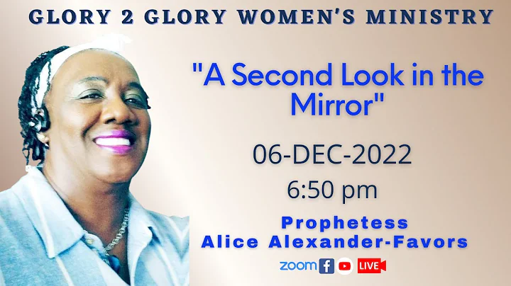 Glory 2 Glory LIVE with Prophetess Alice Alexander...
