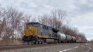 CSX Q367 slowing down as it's just gone into emergency! (1/6/21)  [4K]
