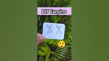 DIY Homemade Earrings😍🥰/how to make earpins at home#rings #handmadejwellery  #diyrings