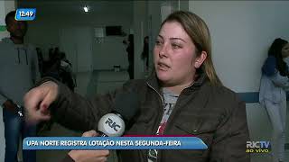 Upa Norte registra lotação nesta segunda-feira, em Florianópolis Upa Norte registra lotação nesta segunda-feira, em Florianópolis
