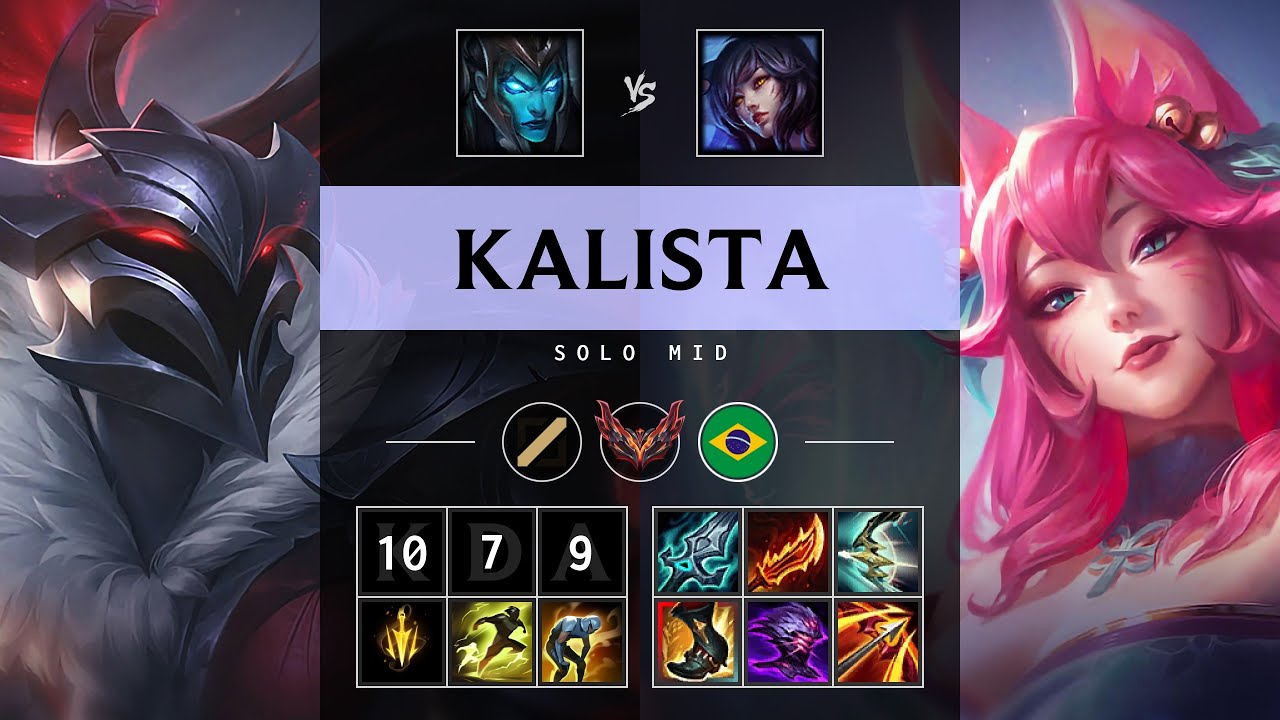 Kalista Mid vs Ahri - BR Grandmaster Patch 25.18