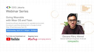 GDG Webinar Series: Going wearable with Wear OS and Tizen screenshot 1