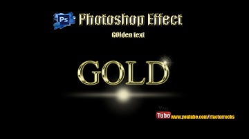 11. Adobe Photoshop Cs4 Cs5 Realistic GOLD text effect tutorial HD[rfactorrocks]