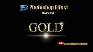 11. Adobe Photoshop Cs4 Cs5 Realistic GOLD text effect tutorial HD[rfactorrocks]