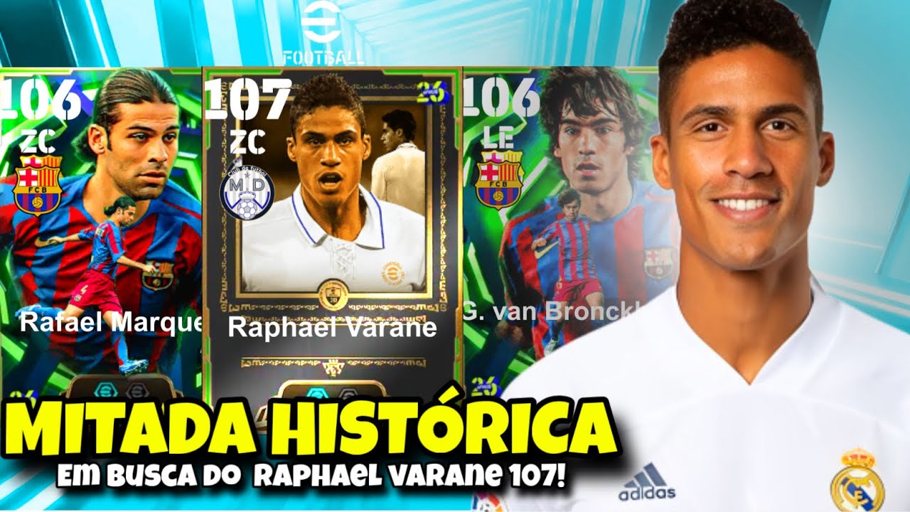 MITEI DEMAIS COM 6 MIL MOEDAS EM BUSCA DO RAPHAEL VARANE NO FOOTBALL MOBILE