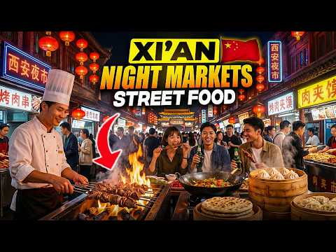 Top 5 Secret China's Wildest Night Market Xi'an Street Food Tour