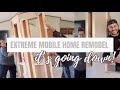 *EXTREME* MOBILE HOME REMODEL | taking down walls in the double wide to create an open concept! Ep.6
