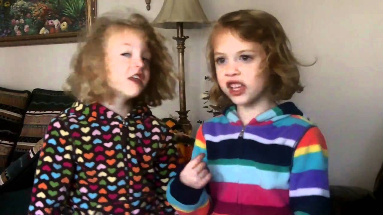 4 yr old twins singing "Brick Wall Waterfall" YouTube