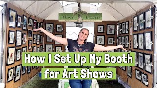 How to Set Up an Outdoor Art & Craft Booth Display and List of Equipment Needed
