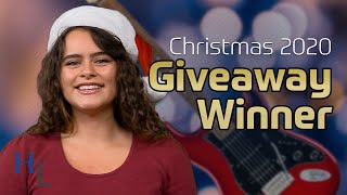 Christmas Guitar Giveaway 2020 | Announcing the Winner