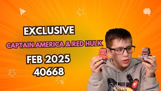 BUILD and Review  the LEGO BrickHeadz Captain America & Red Hulk! 40668 Feb 2025