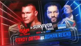 WWE Randy Orton vs Roman Regins Champion vs Champion Match
