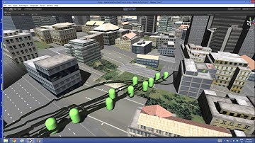 NavMesh, Physics, ABM and Path Trails in Unity
