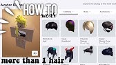 How To Put Two Hairs On Roblox Mobile 2020 Working Youtube - how to put two hairs on roblox 2019