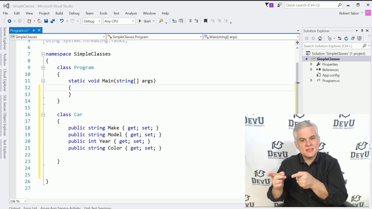 Understanding Classes C# Fundamentals for Absolute Beginners Channel 9 ...