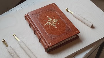(Bookbinding) Making Leather journal Book