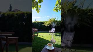 Brewing Coffee on Artificial Grass – A Peaceful Backyard Experience #CoffeeOnTheLawn