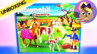 ulæselig frustrerende Foster Playmobil HORSE PASTURE Unboxing - Playmobil Country 5227 - YouTube