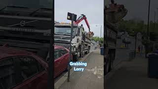 Grabbing Lorry from construction site.