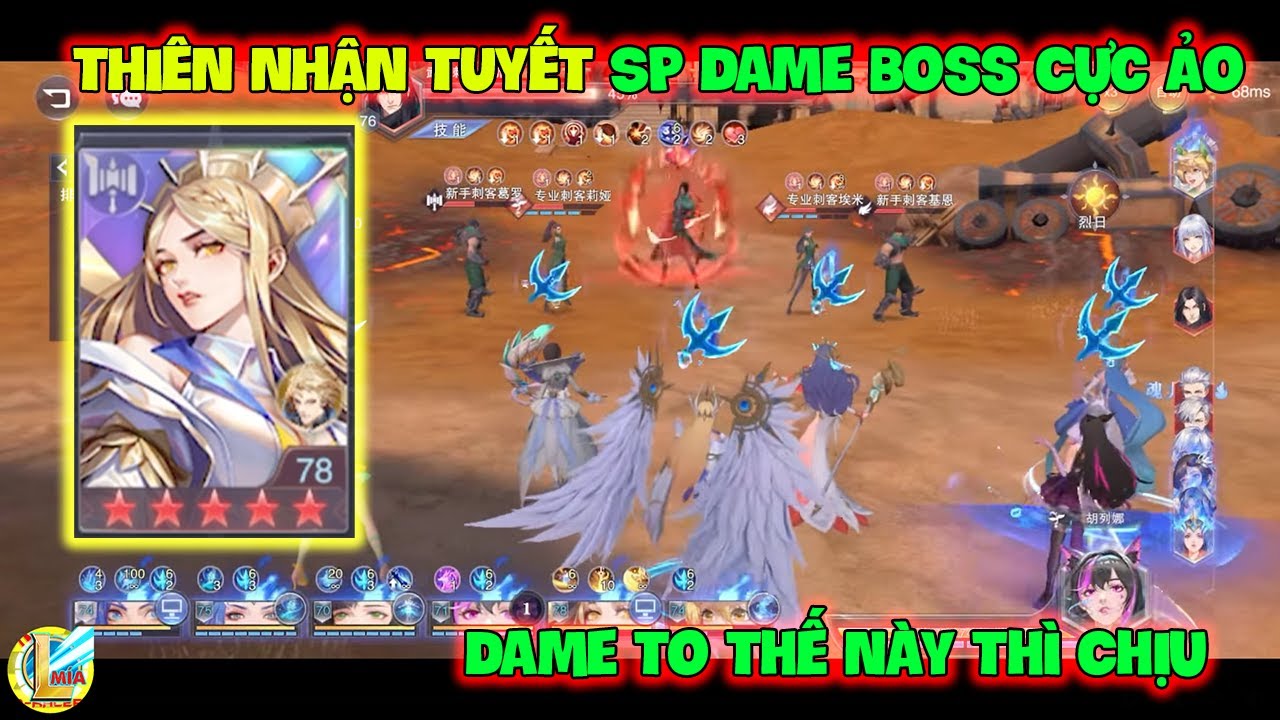 Đấu La Đại Lục-Hồn Sư Đối Quyết : THIÊN NHẬN TUYẾT SP Dame Boss Cực Ảo, Dame To Thế Này Thì Chịu - youtube