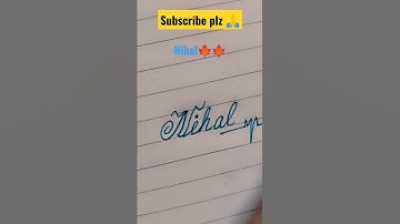 💫Nihal💫 Beautiful Name in English cursive handwriting#shorts #pen #handwriting #youtubeshorts #short