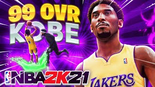 I MADE KOBE BRYANT's EXACT BUILD at 99 OVERALL and he shoots nothing but GREENS.. (nba 2k21)