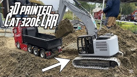 3D printed Rc excavator | CAT 320e lrr